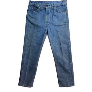Levis Mens Blue Denim Jeans M38 L30 100% Cotton Straight Fit Made In Mexico